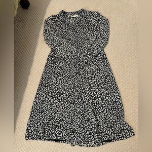 Michael Kors black and white cheetah dress